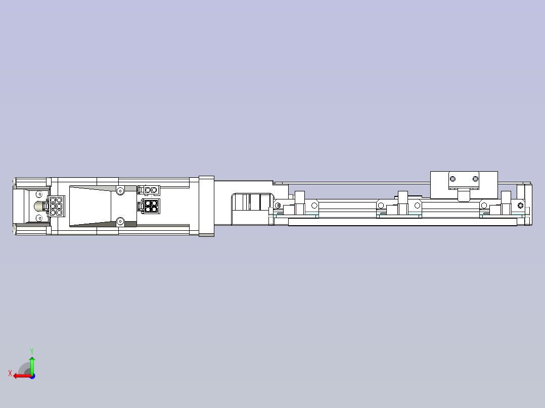 上银KK40-150A1-F0带MSMD012G1B电机后视图