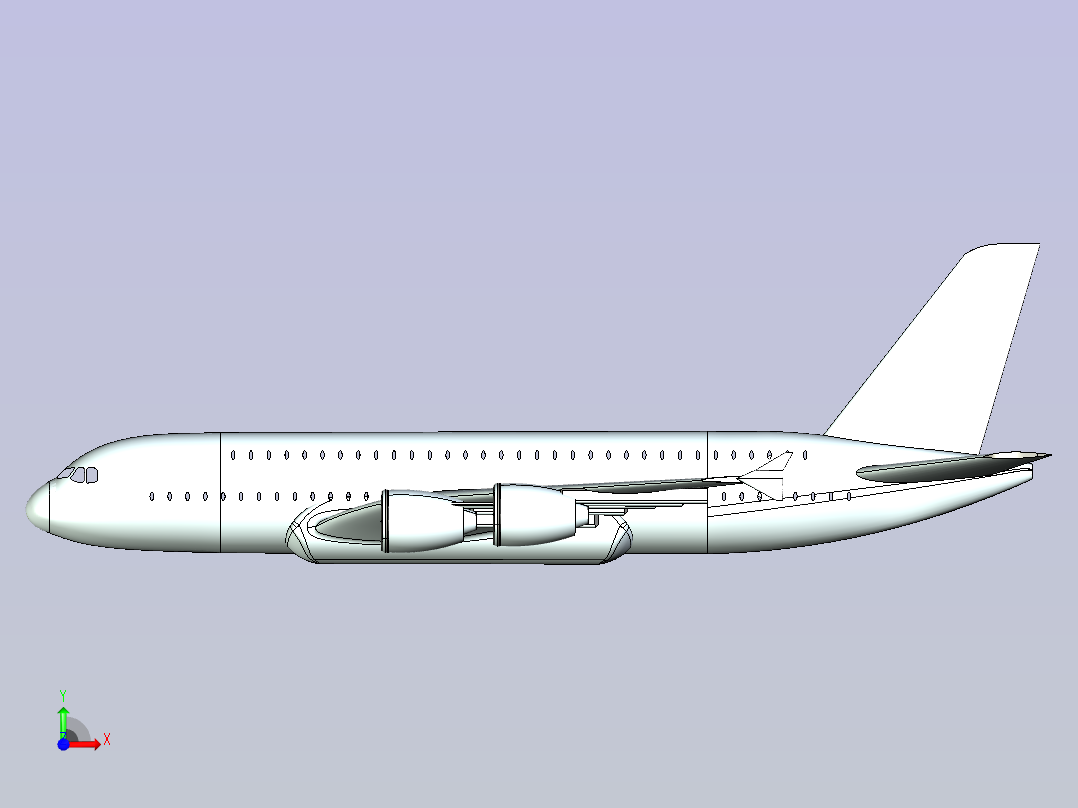 空中客车a380前视图