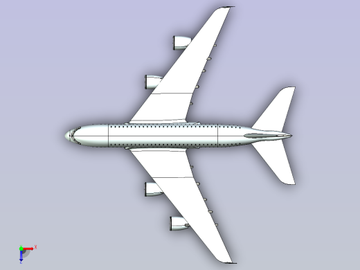 空中客车a380俯视缩略图