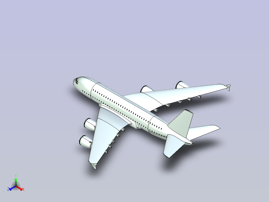 空中客车a380正等轴测图