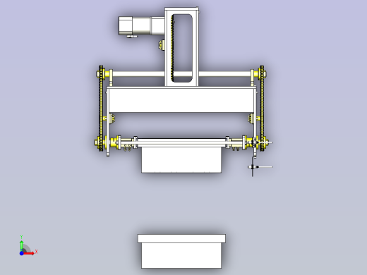 一款零件盒转移组件3D模型前视缩略图