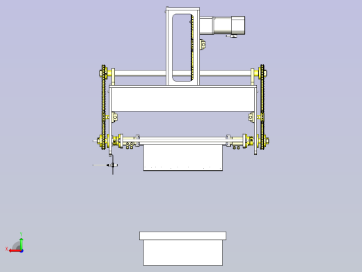一款零件盒转移组件3D模型后视缩略图