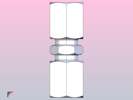 1C 1D直通卡套接头[1C-12-RN]俯视缩略图