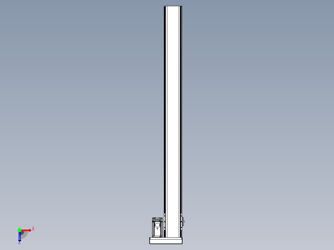 日规模组半封闭丝杆TPA-HNR-110D-1610C-L1200-ML-C-P40-N3俯视图