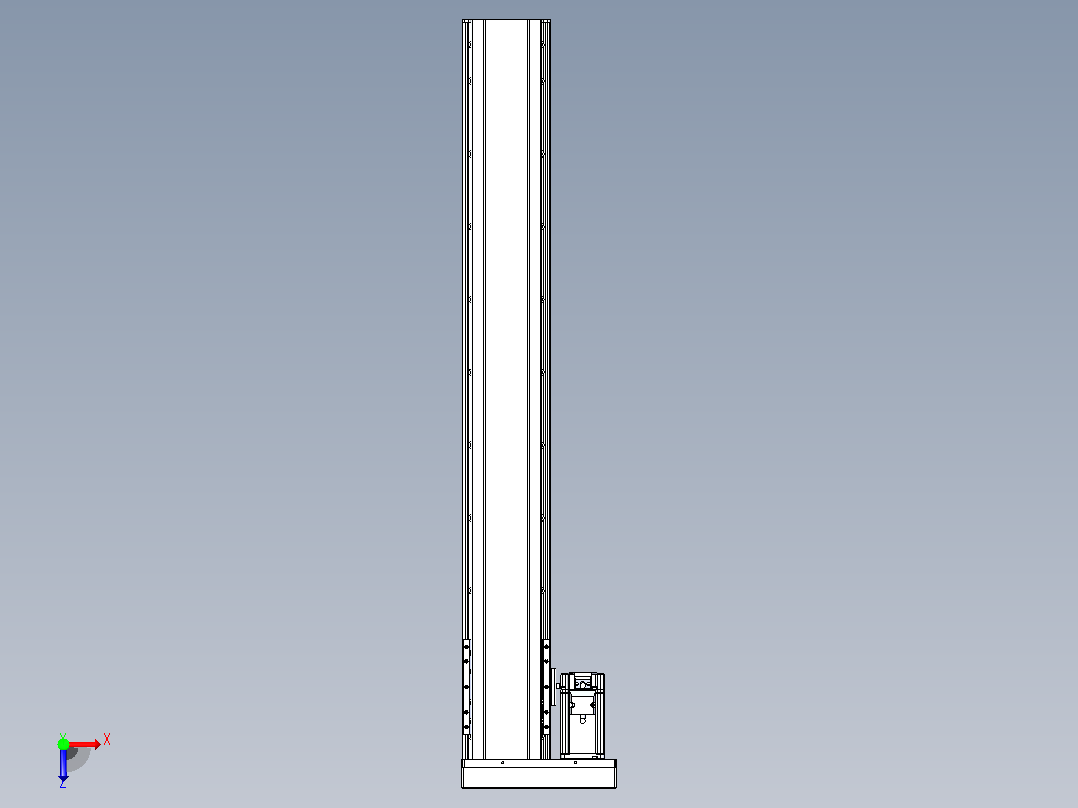 日规模组半封闭丝杆TPA-HNR-120D-1610C-L800-MR-C-P40-N3俯视图