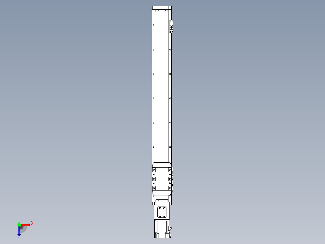 滚珠丝杠直线轴内置导轨TPA-GCR-80-1610C-L600-M-M20-N3俯视图