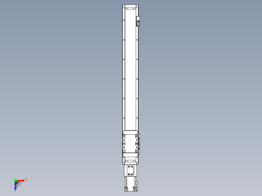 滚珠丝杠直线轴内置导轨TPA-GCR-80-1610C-L600-M-M20-N3俯视缩略图