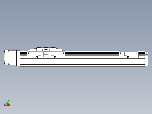 滚珠丝杠直线轴内置导轨TPA-GCR-40-1210C-L200-MR-M10-N3右视缩略图