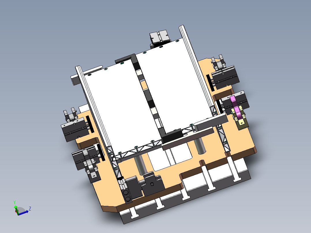 铝型材加工工装夹具（sw16可编辑+工程图）