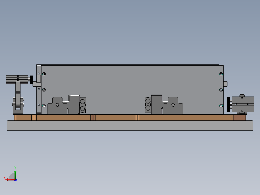 铝型材加工工装夹具（sw16可编辑+工程图）后视图