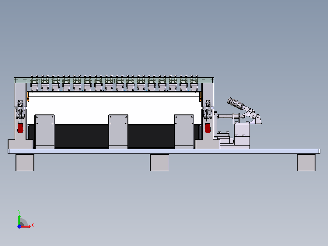 锂电池590巴片焊接工装sw21可编辑前视图