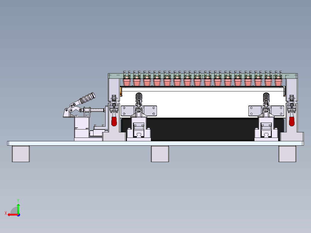 锂电池590巴片焊接工装sw21可编辑后视图