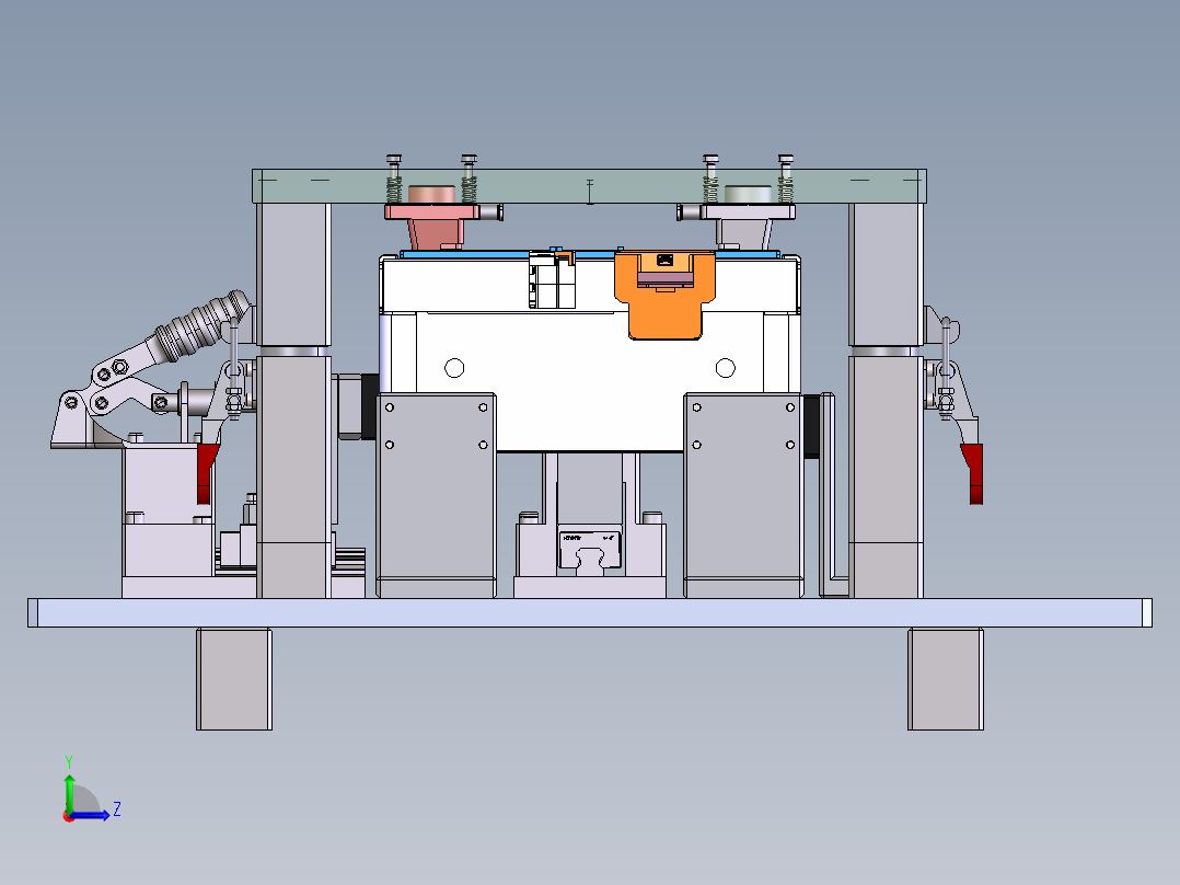 锂电池590巴片焊接工装sw21可编辑左视图