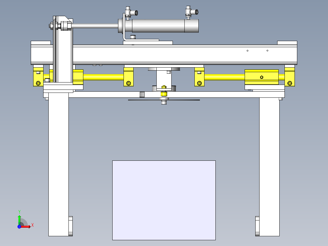中心定位装置前视图