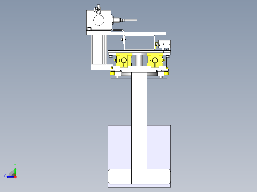 中心定位装置右视图