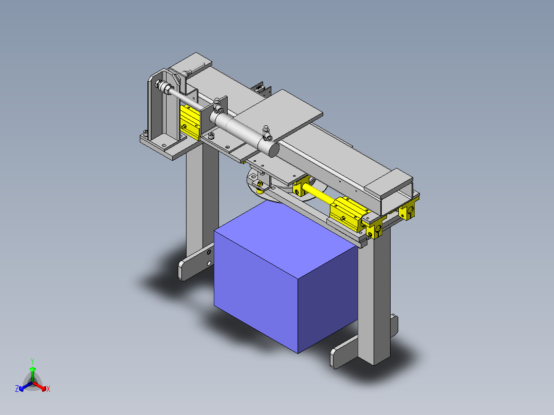 中心定位装置正等轴测图