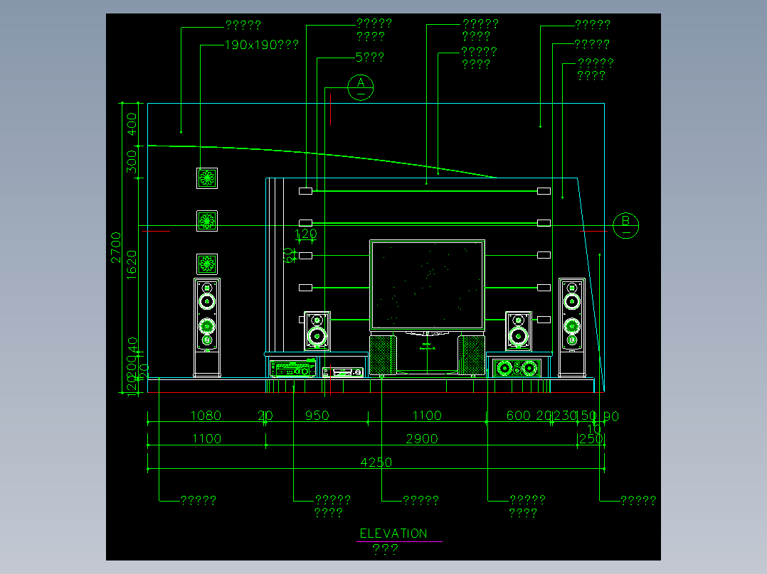家装类CAD图块(四)-FH01039B