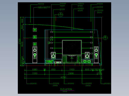 家装类CAD图块(四)-FH01039B