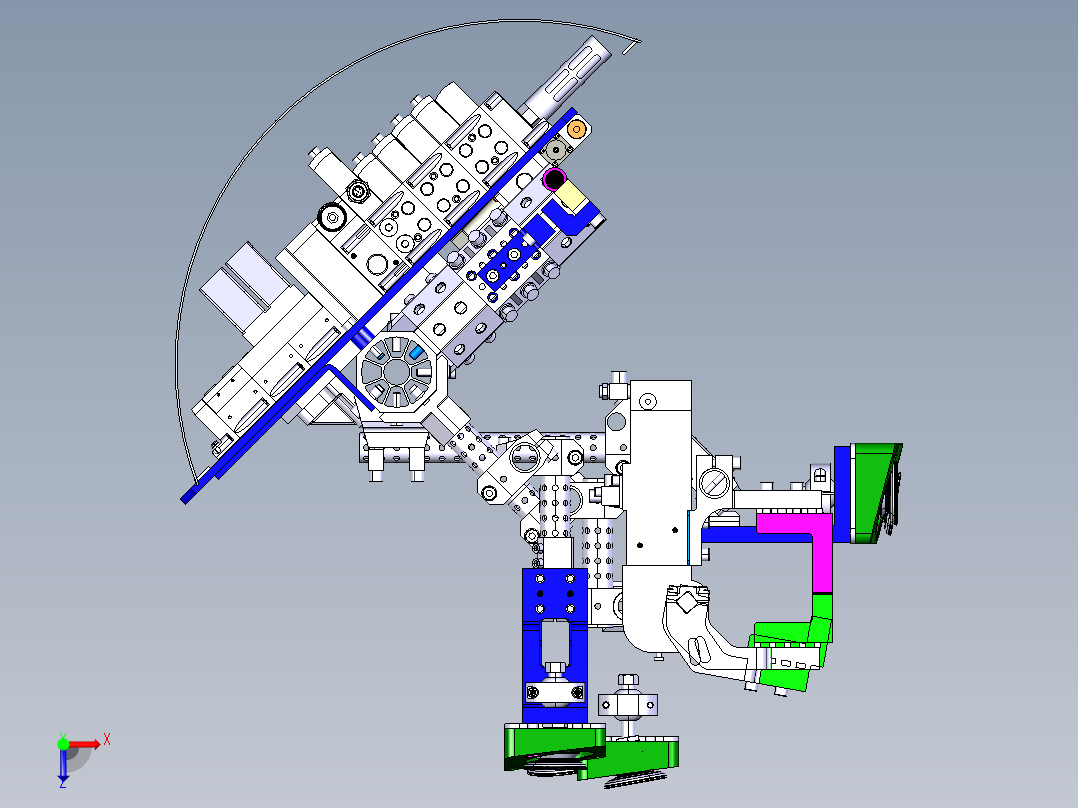 后盖外板涂胶抓手_8228俯视图