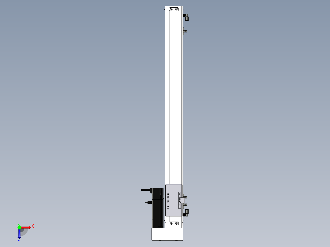 Toyo东佑达直线模组-ECH6-600-BR+煞車俯视图