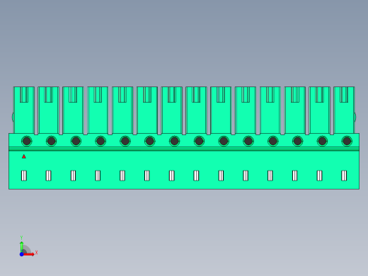 DEGSON 15EDG 系列 3.5mm 插拔式接线端子 FullPack-15EDGA-3.5-14P-14-00AH前视缩略图