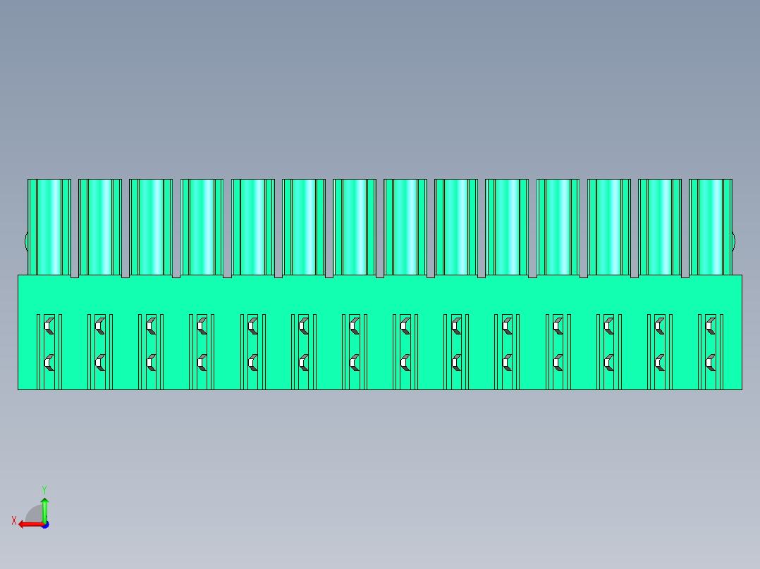 DEGSON 15EDG 系列 3.5mm 插拔式接线端子 FullPack-15EDGA-3.5-14P-14-00AH后视图