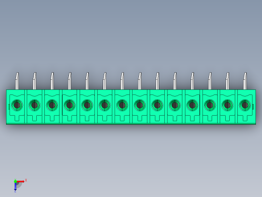 DEGSON 15EDG 系列 3.5mm 插拔式接线端子 FullPack-15EDGA-3.5-14P-14-00AH俯视缩略图