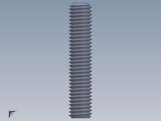 UNC 平头紧定螺钉-UNC SET SCREW 0.500 x2.500.SLDPRT俯视缩略图