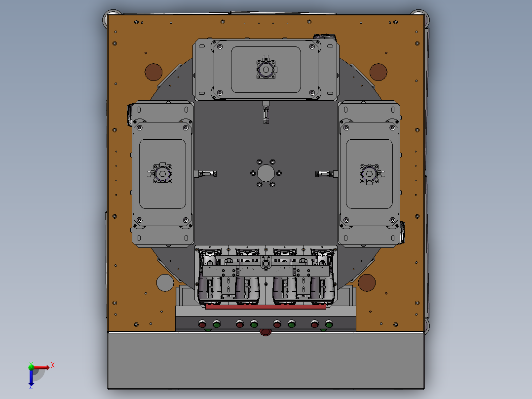 成品测试机(4穴3位)俯视图