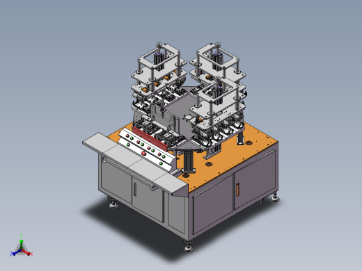 成品测试机(4穴3位)正等轴测缩略图