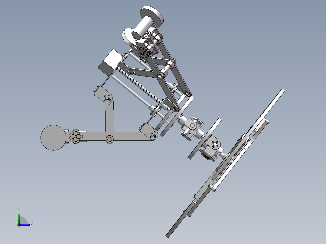管道清洁（三维+课设+程序+原理图+二维）左视图