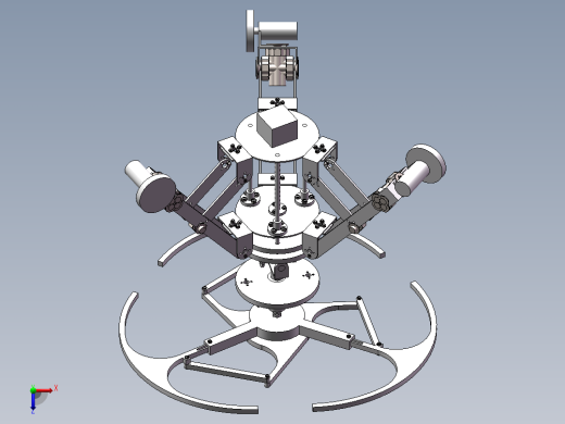 管道清洁（三维+课设+程序+原理图+二维）俯视缩略图
