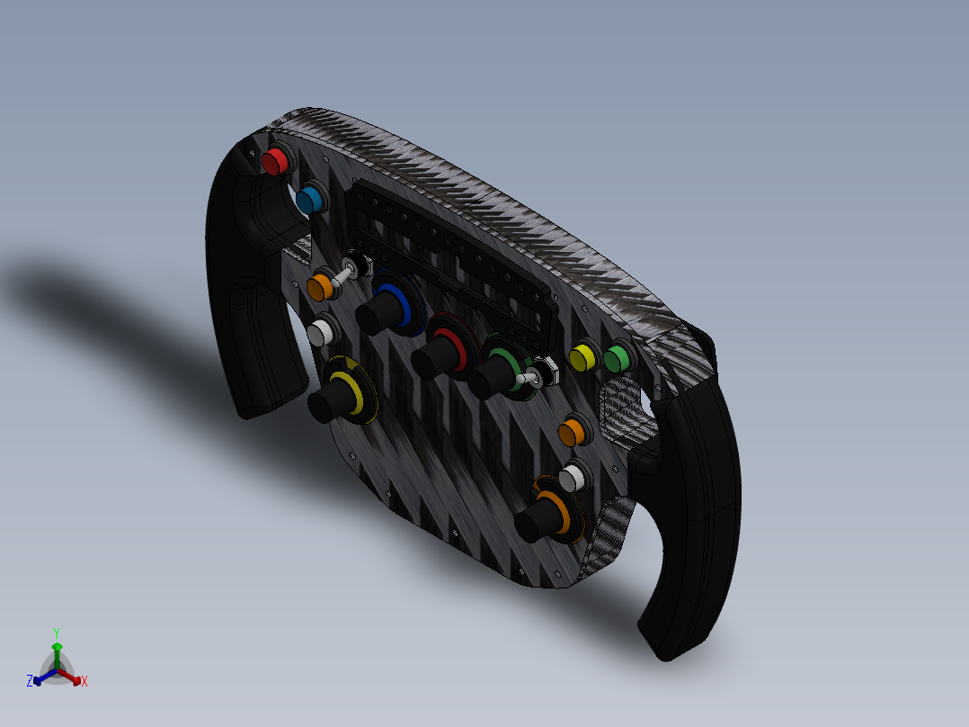 方向盘 (25)正等轴测图