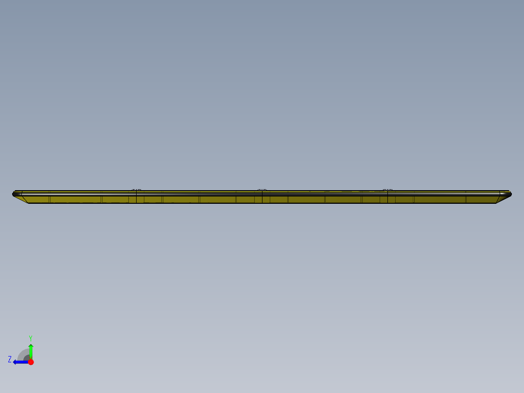 带有联轴器的4片桨板右视图