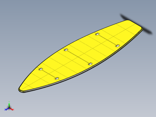 带有联轴器的4片桨板正等轴测缩略图