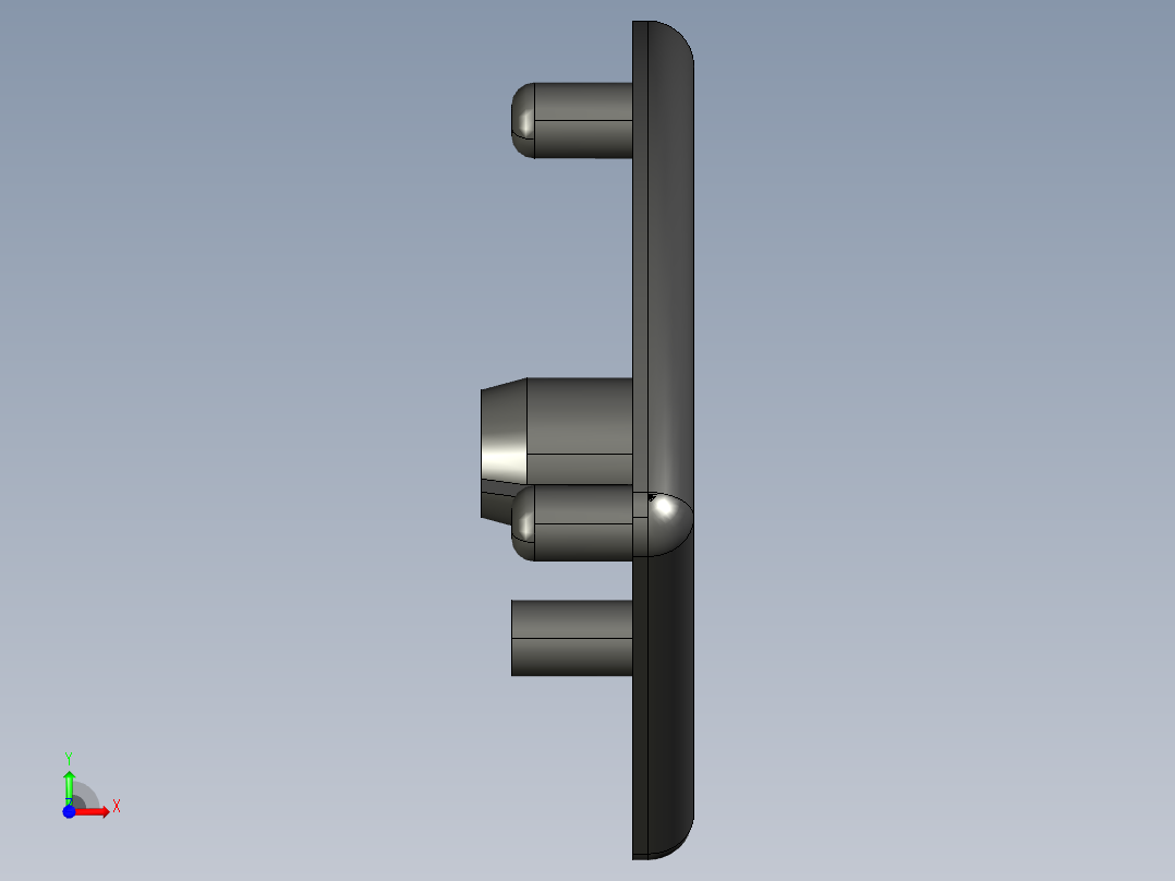 型材-BR 45X60_COVER CAP 3842524055前视图