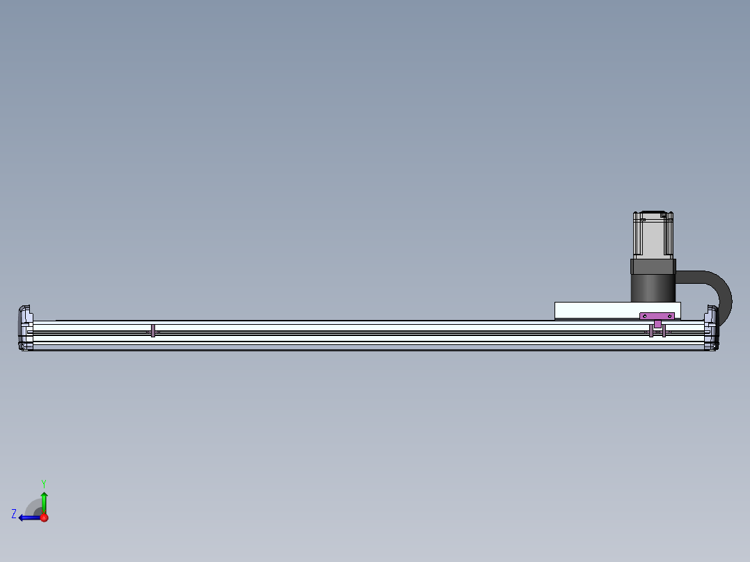 MTM齿轮齿条型MTM17-BC-750W右视图