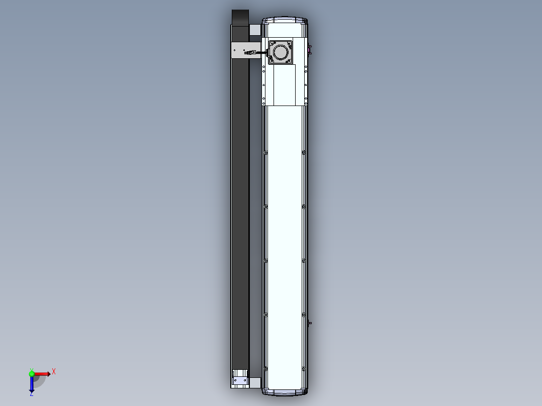 MTM齿轮齿条型MTM17-BC-750W俯视图