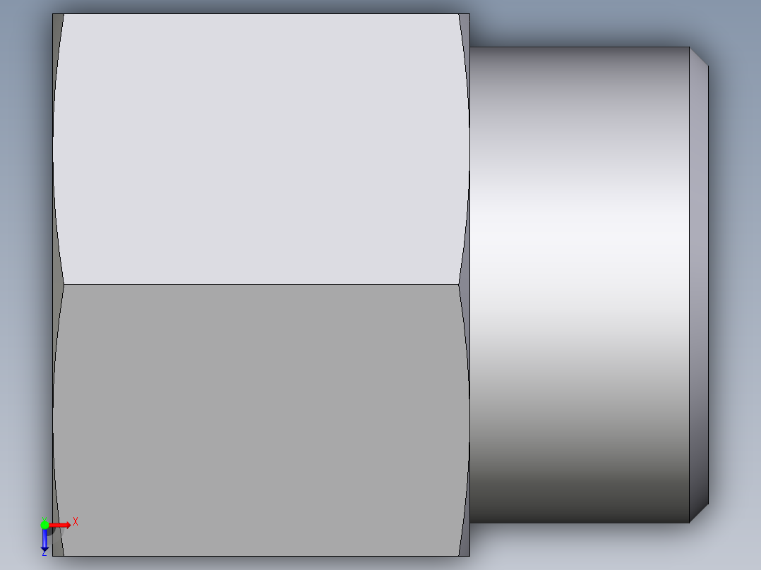 卡套式工业通用硬管接头EO_Swivel_connector_GAI25SR71X俯视图