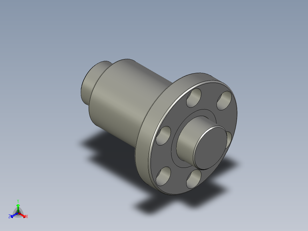山云日尚SYS滚珠丝杠SFI4010.stp主视图