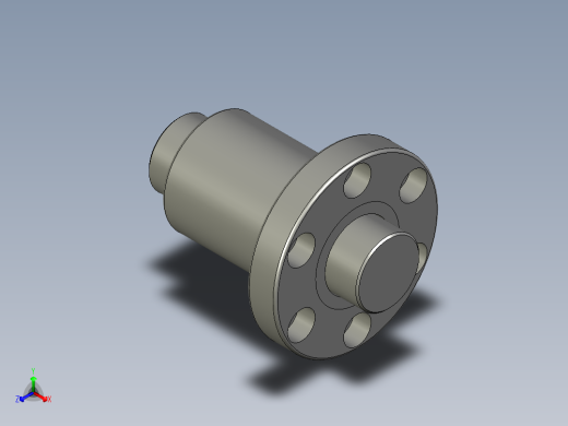 山云日尚SYS滚珠丝杠SFI4010.stp正等轴测缩略图