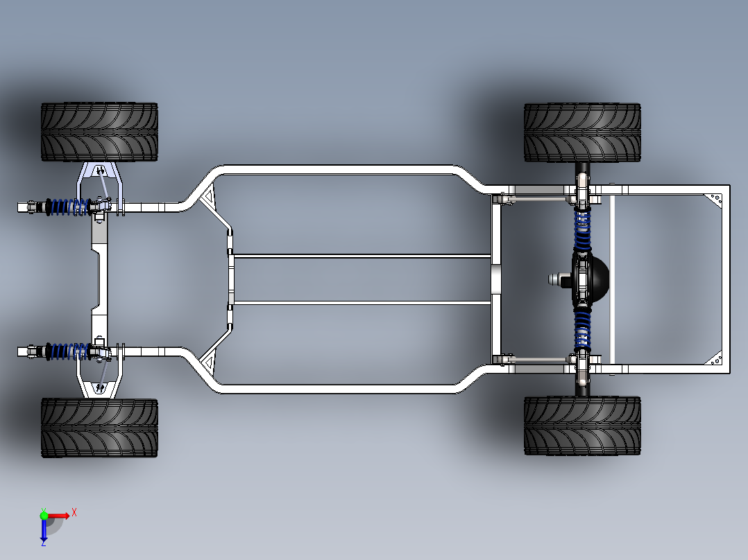 6号图--漂移车底盘 SW STP.zip俯视图