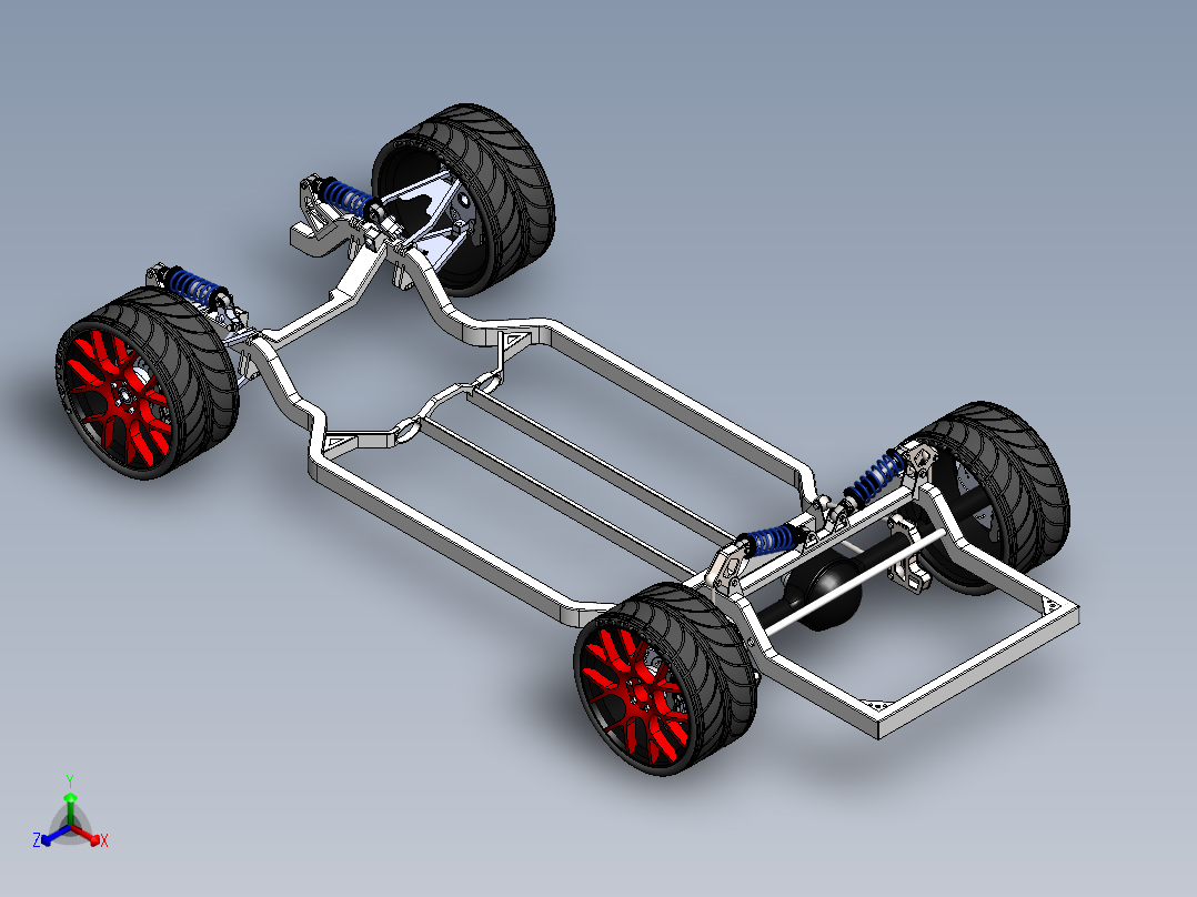 6号图--漂移车底盘 SW STP.zip正等轴测图
