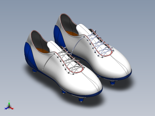足球鞋正等轴测缩略图