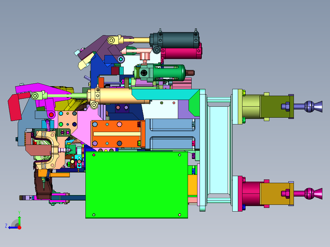 SUV梁焊接夹具右视图