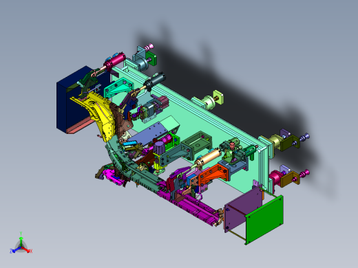 SUV梁焊接夹具正等轴测缩略图