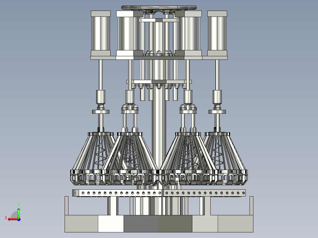 气动夹罗盘设备后视图