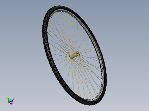 带轮圈的自行车轮胎