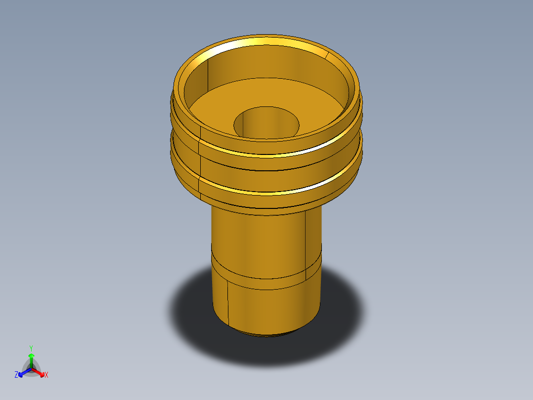 水管接头Swivel Connector Female Garden Hose to Male Pipe 88GH-12-6正等轴测图