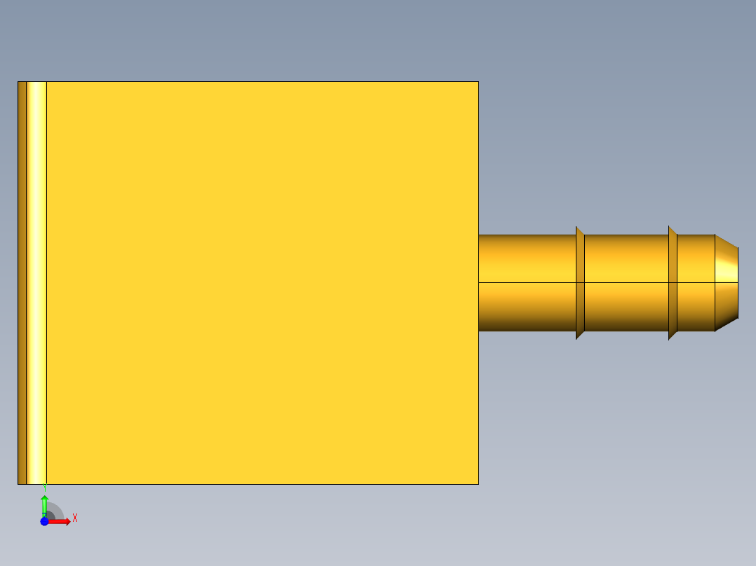 工业通用螺蚊管倒齿式工业硬管接头Male Elbow 229-5_32-2前视图